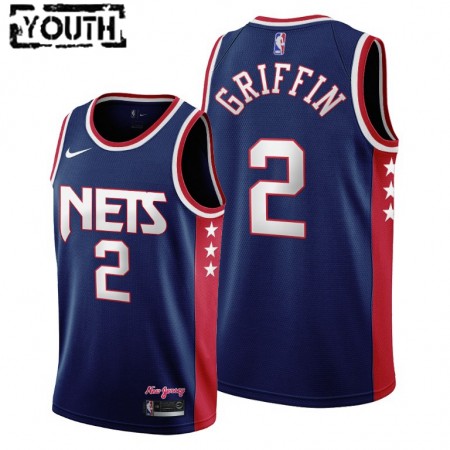 Maglia NBA Brooklyn Nets Blake Griffin 2 Nike 2021-22 City Edition Throwback 90s Swingman - Bambino